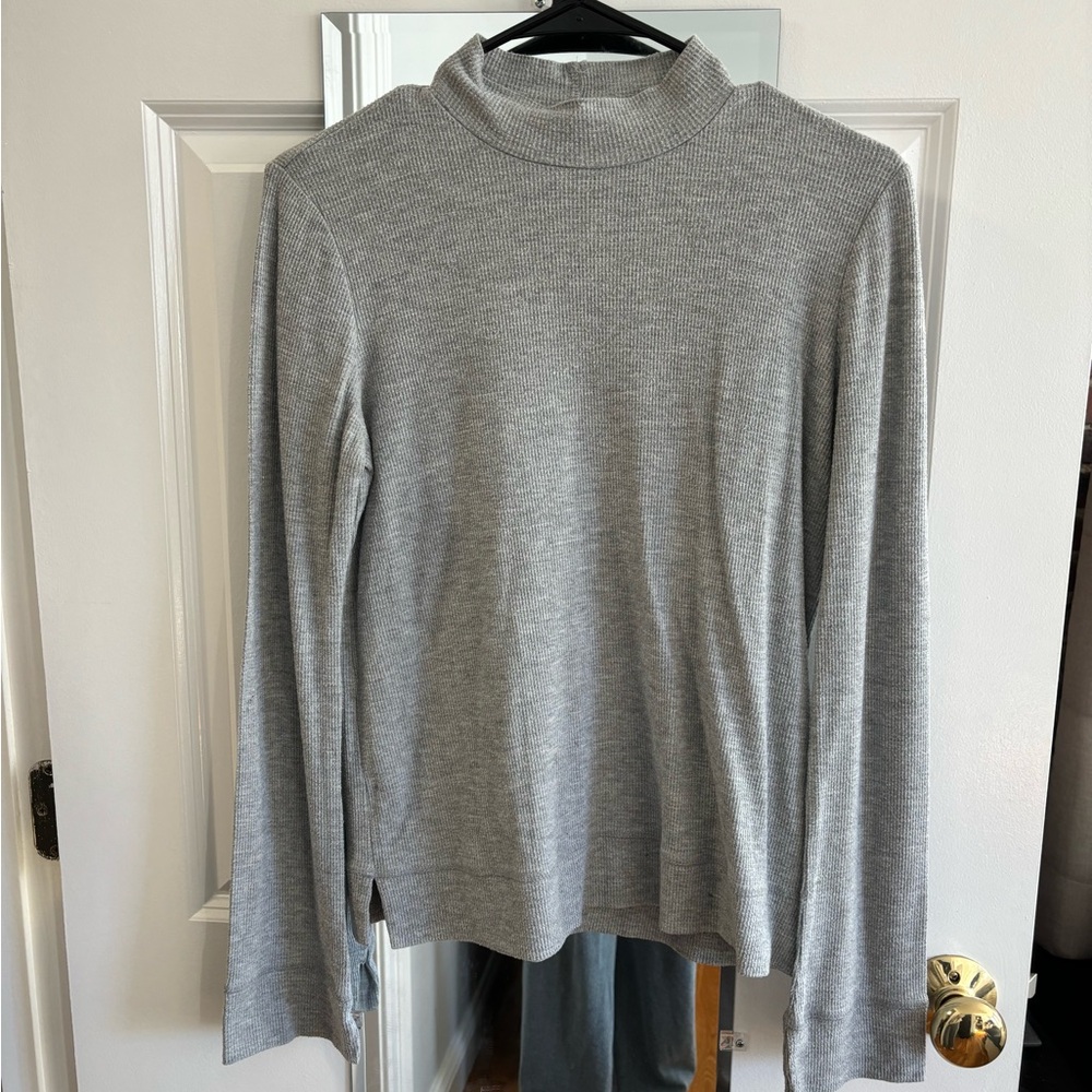 Gray Turtleneck Sweater